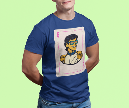 Prince Eric King of Hearts Playing Card Vintage Style Disney Tee
