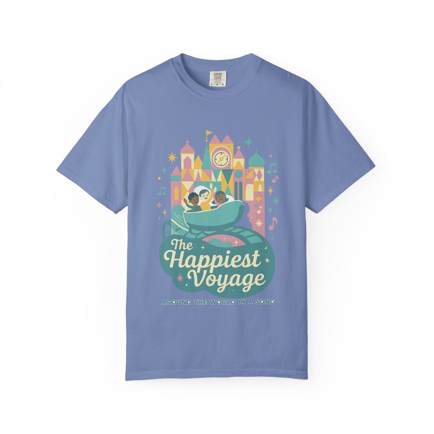 The Happiest Voyage T-shirt, Unisex Garment-Dyed Tee, Disney Inspired Apparel