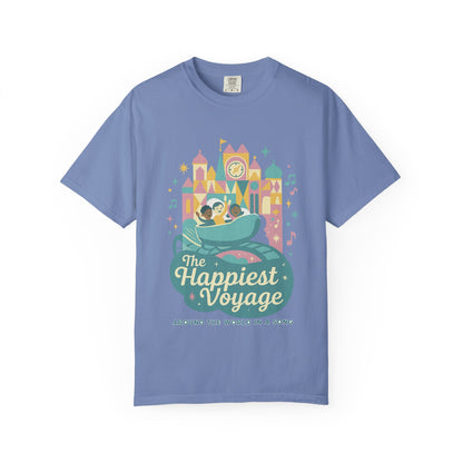 The Happiest Voyage T-shirt, Unisex Garment-Dyed Tee, Disney Inspired Apparel