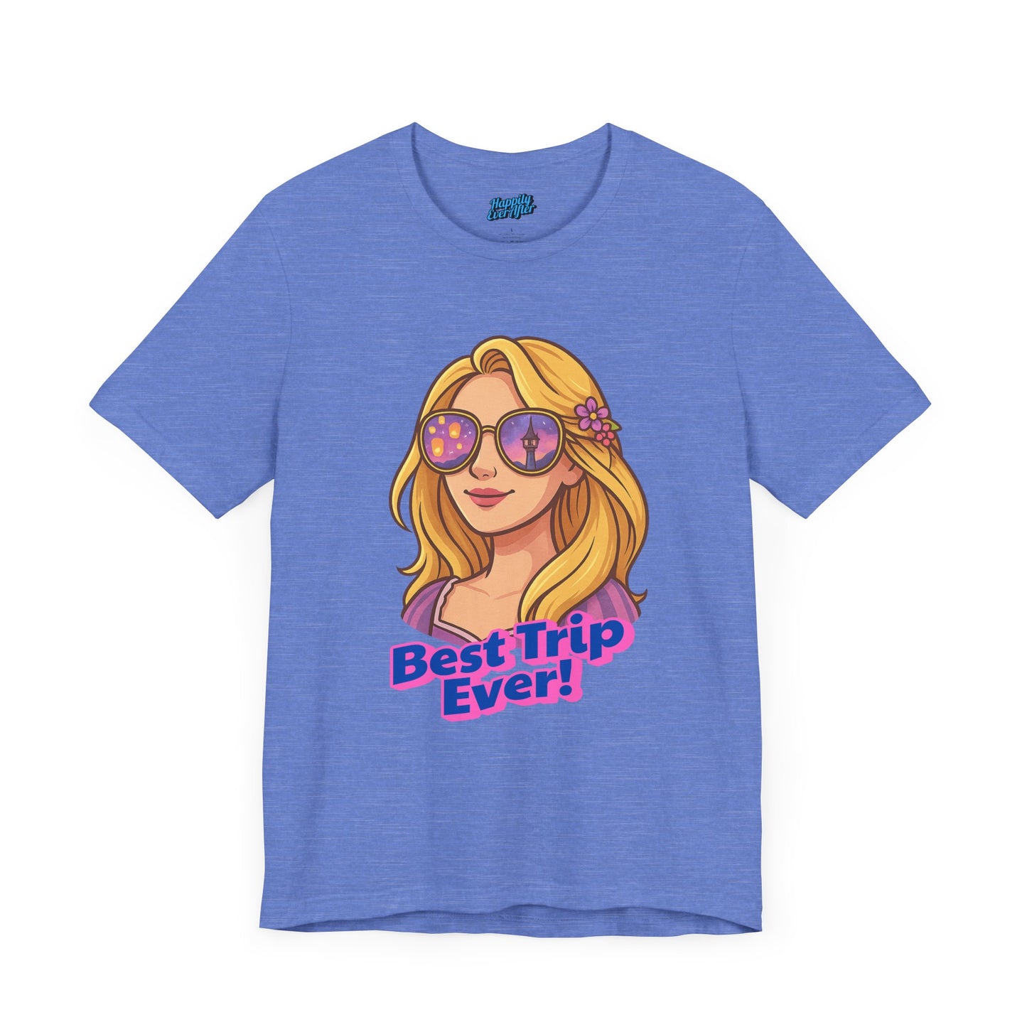 Bella + Canvas Disney T-Shirt Rapunzel Sunglasses Best Trip Ever Collection Disney Tee