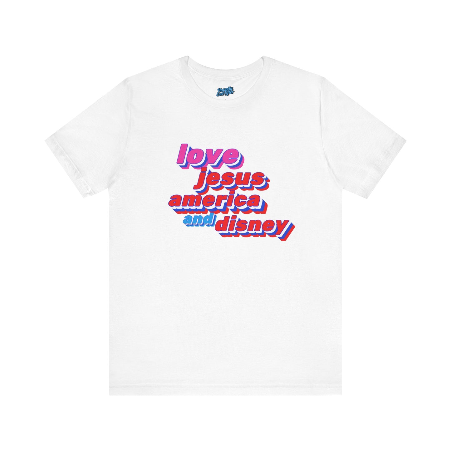 love Jesus America Disney Tee