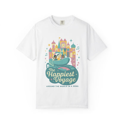 The Happiest Voyage T-shirt, Unisex Garment-Dyed Tee, Disney Inspired Apparel