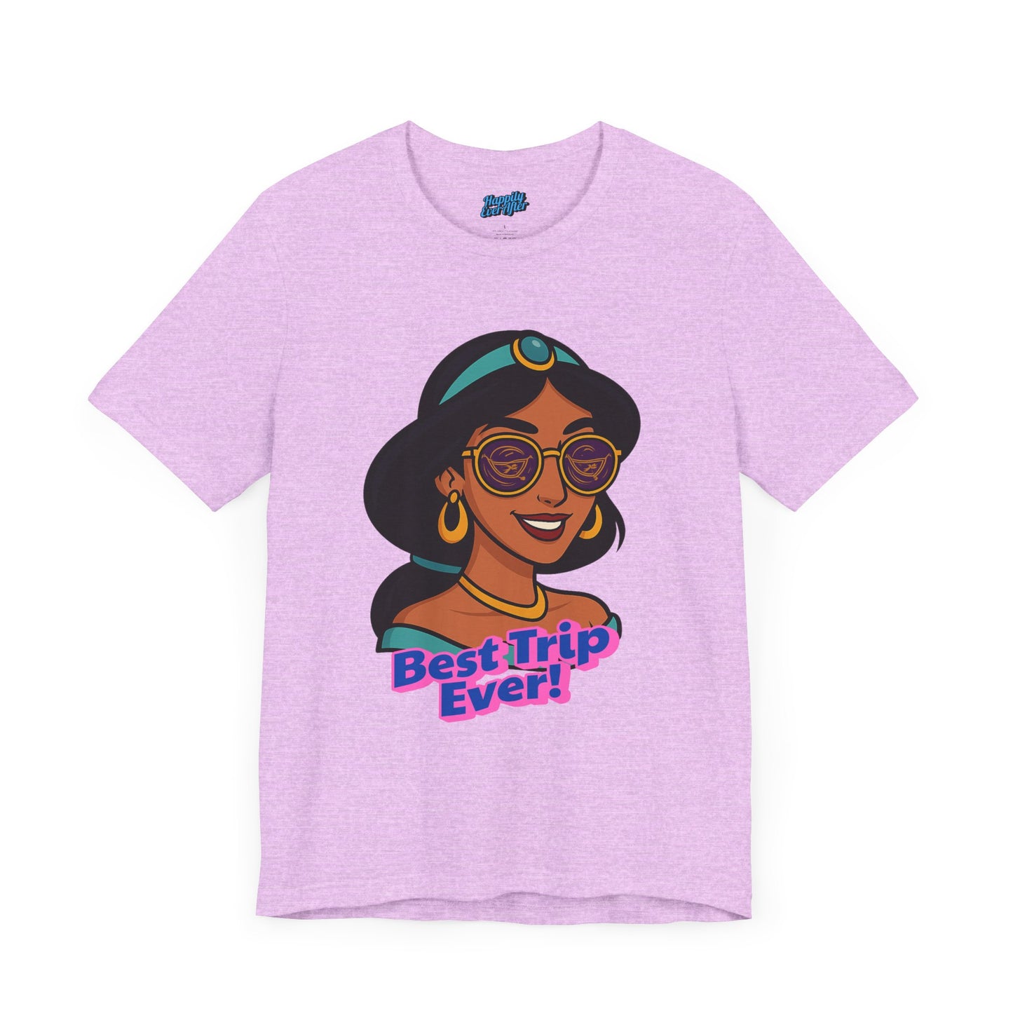 Bella + Canvas Disney T-Shirt Jasmine Sunglasses Best Trip Ever Collection Disney Tee