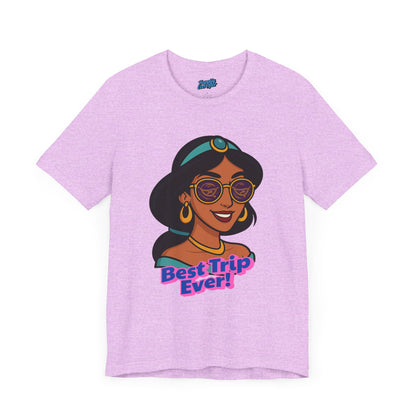 Bella + Canvas Disney T-Shirt Jasmine Sunglasses Best Trip Ever Collection Disney Tee
