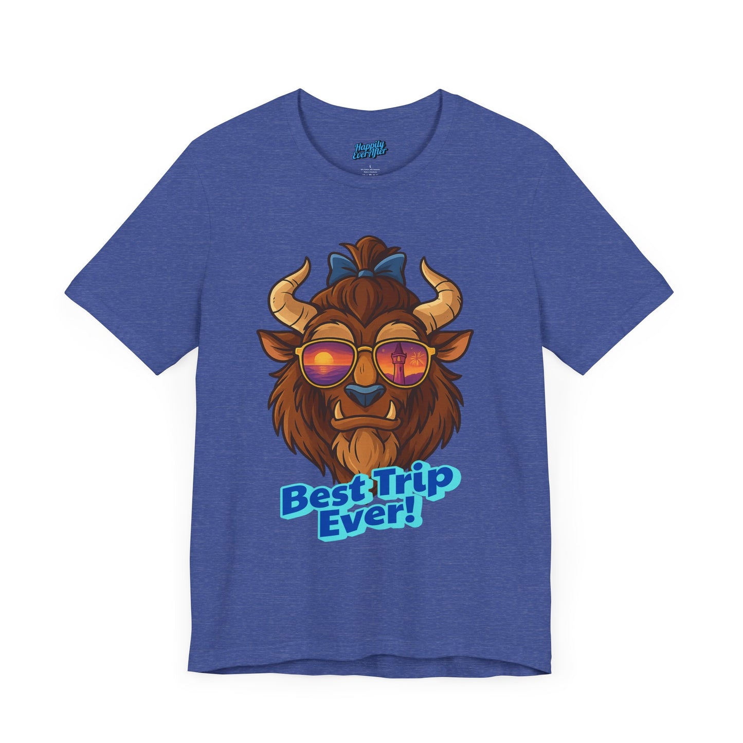 Bella + Canvas Disney T-Shirt Beast Sunglasses Best Trip Ever Collection Disney Tee