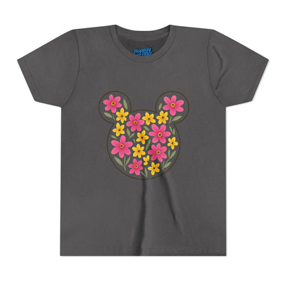 Floral Mickey Youth Tee | Cute Kids T-Shirt - Disney Inspired