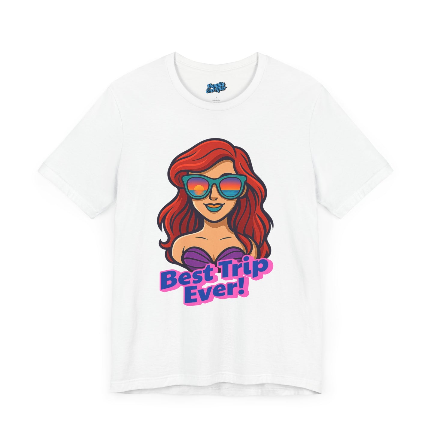 Bella + Canvas Disney T-Shirt Ariel Sunglasses Best Trip Ever Collection Disney Tee