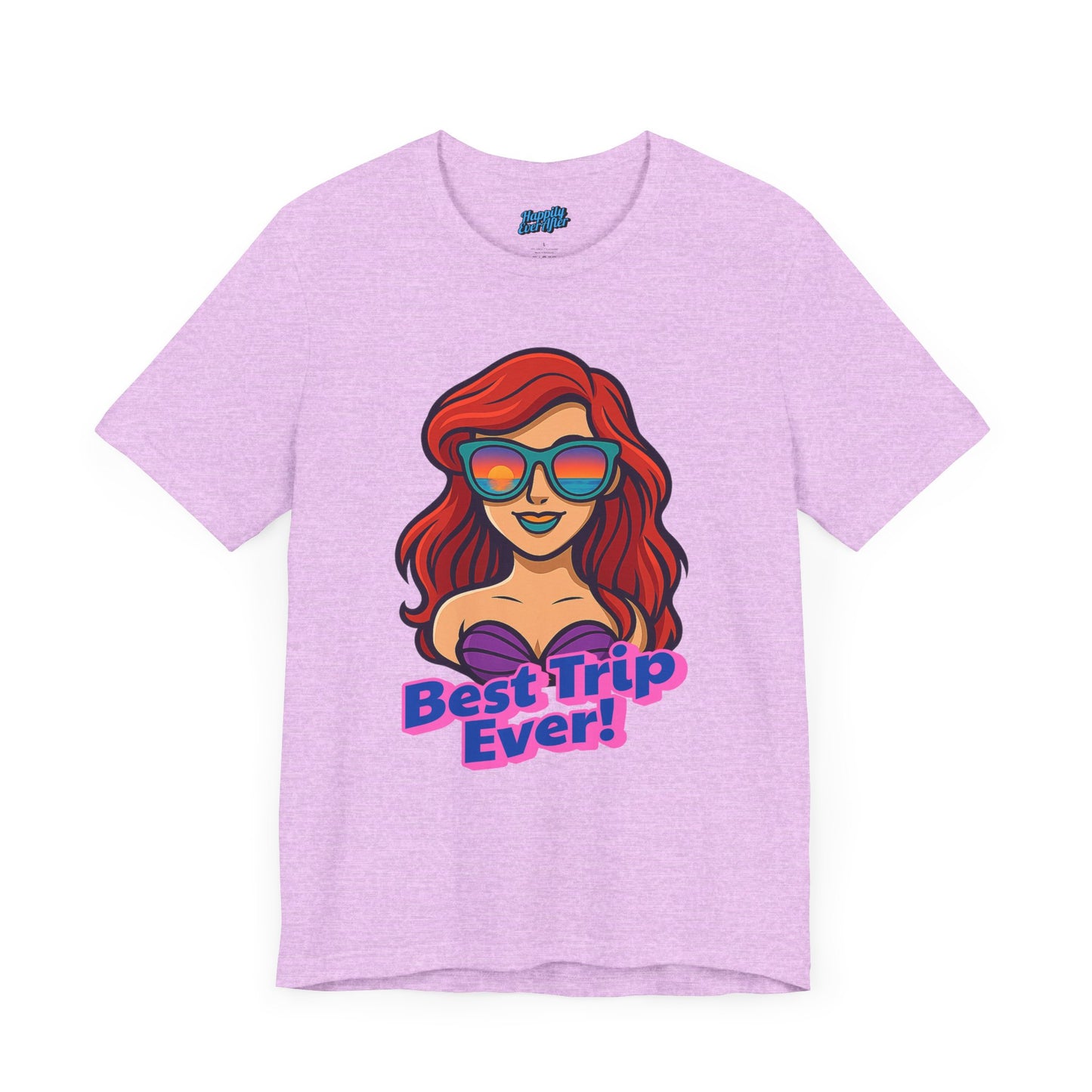 Bella + Canvas Disney T-Shirt Ariel Sunglasses Best Trip Ever Collection Disney Tee