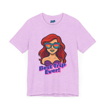 Bella + Canvas Disney T-Shirt Ariel Sunglasses Best Trip Ever Collection Disney Tee