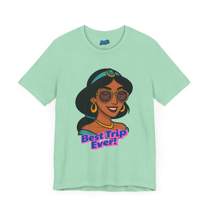 Bella + Canvas Disney T-Shirt Jasmine Sunglasses Best Trip Ever Collection Disney Tee