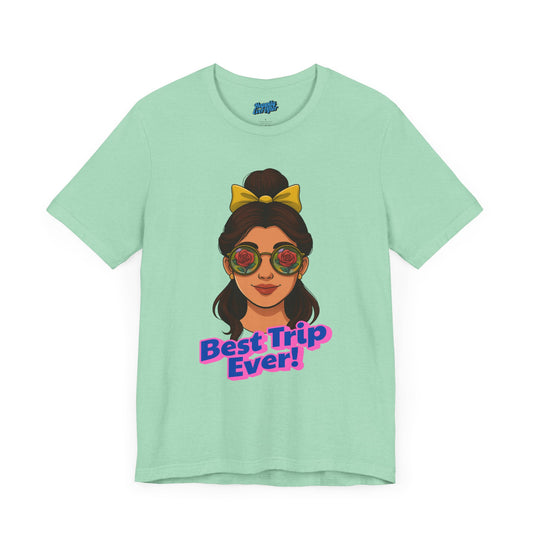 Bella + Canvas Disney T-Shirt Belle Sunglasses Best Trip Ever Collection Disney Tee