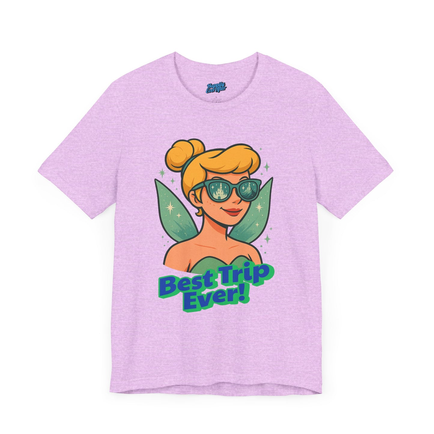 Bella + Canvas Disney T-Shirt Tinkerbell Sunglasses Best Trip Ever Collection Disney Tee