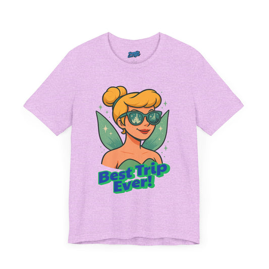 Bella + Canvas Disney T-Shirt Tinkerbell Sunglasses Best Trip Ever Collection Disney Tee