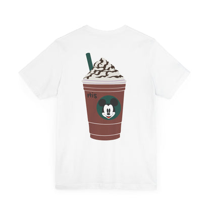 Couples Matching Tee: His Starbucks Mickey Mouse Edition