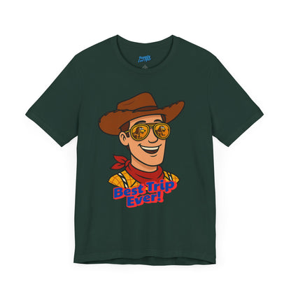 Bella + Canvas Disney T-Shirt Woody Sunglasses Best Trip Ever Collection Disney Tee