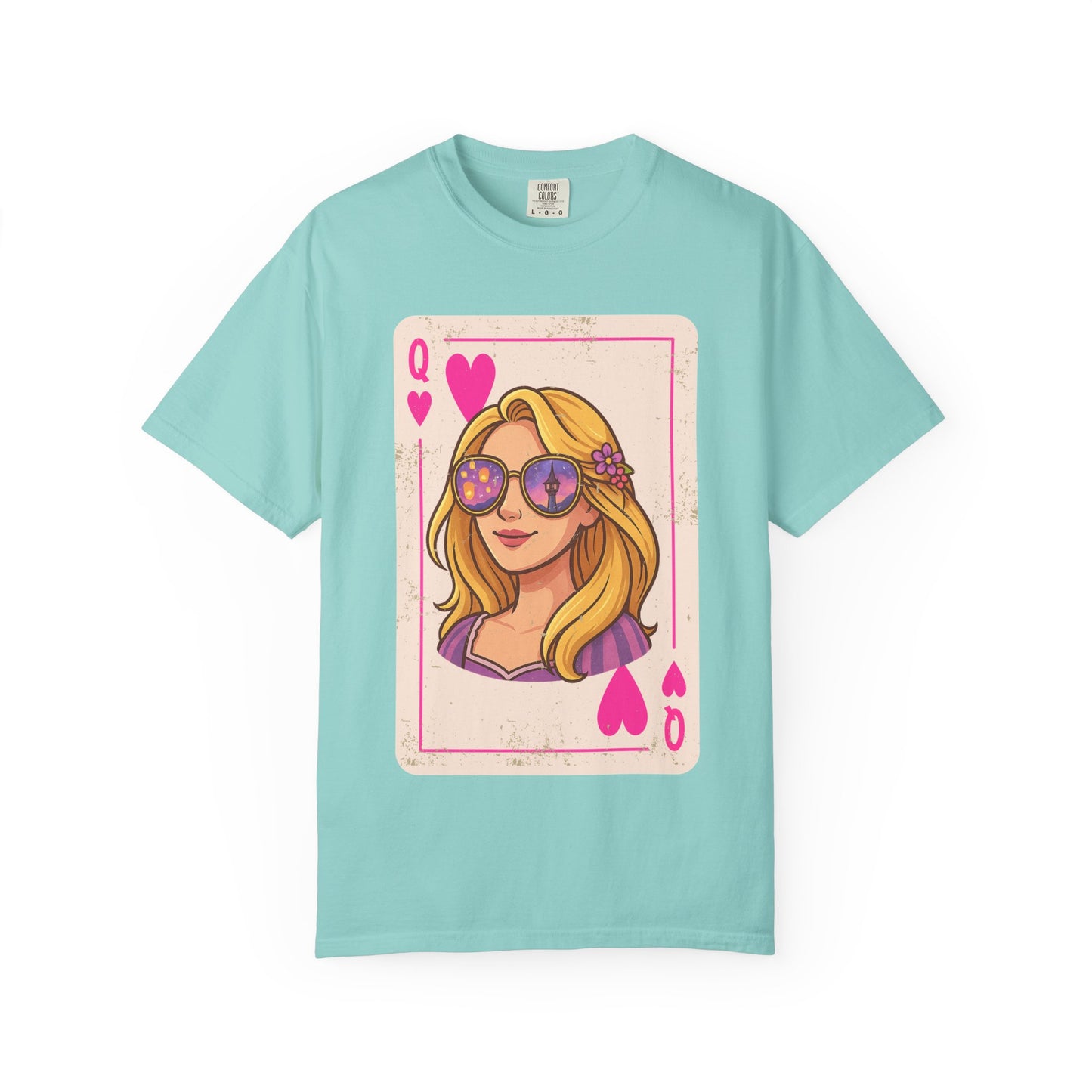 Rapunzel Queen of Hearts Vintage Playing Card Disney Tee