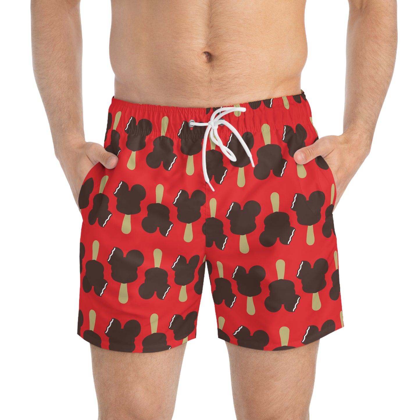Men's Swim Trunks - Mickey Ice Cream Bar