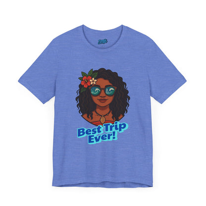 Bella + Canvas Disney T-Shirt Moana Sunglasses Best Trip Ever Collection Disney Tee