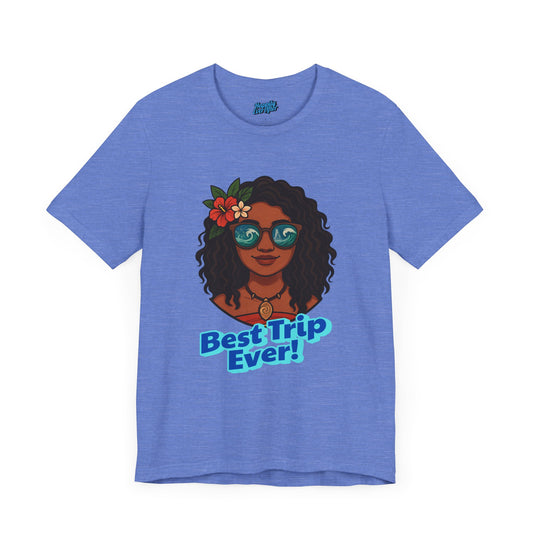 Bella + Canvas Disney T-Shirt Moana Sunglasses Best Trip Ever Collection Disney Tee