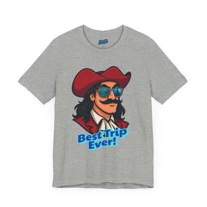 Bella + Canvas Disney T-Shirt Captain Hook Sunglasses Best Trip Ever Collection Disney Tee