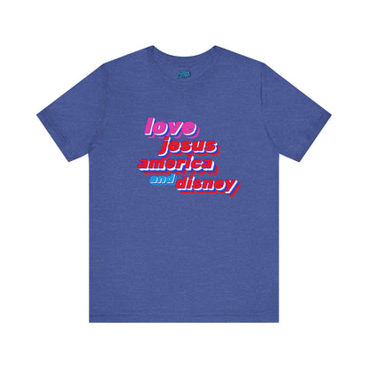 love Jesus America Disney Tee