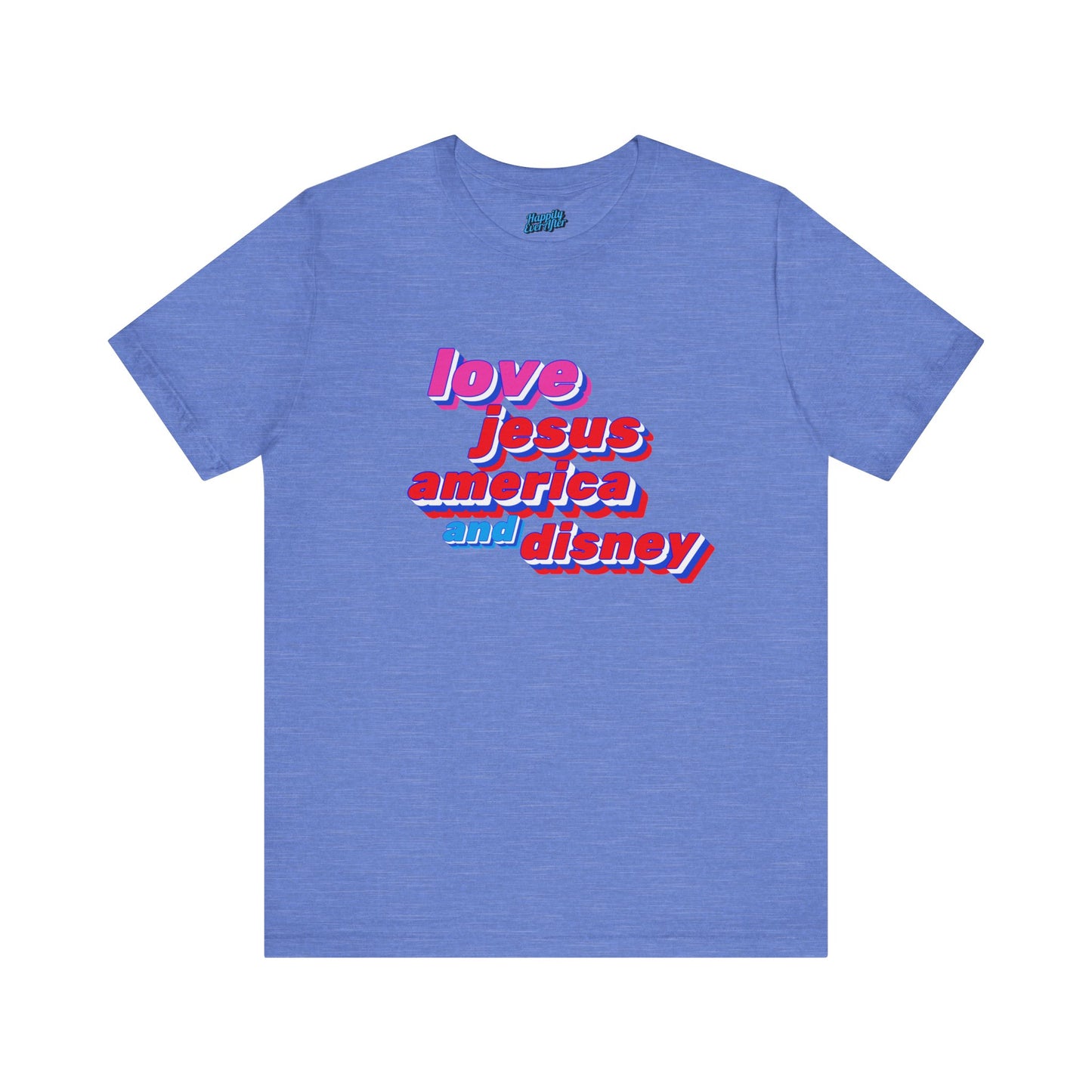 love Jesus America Disney Tee