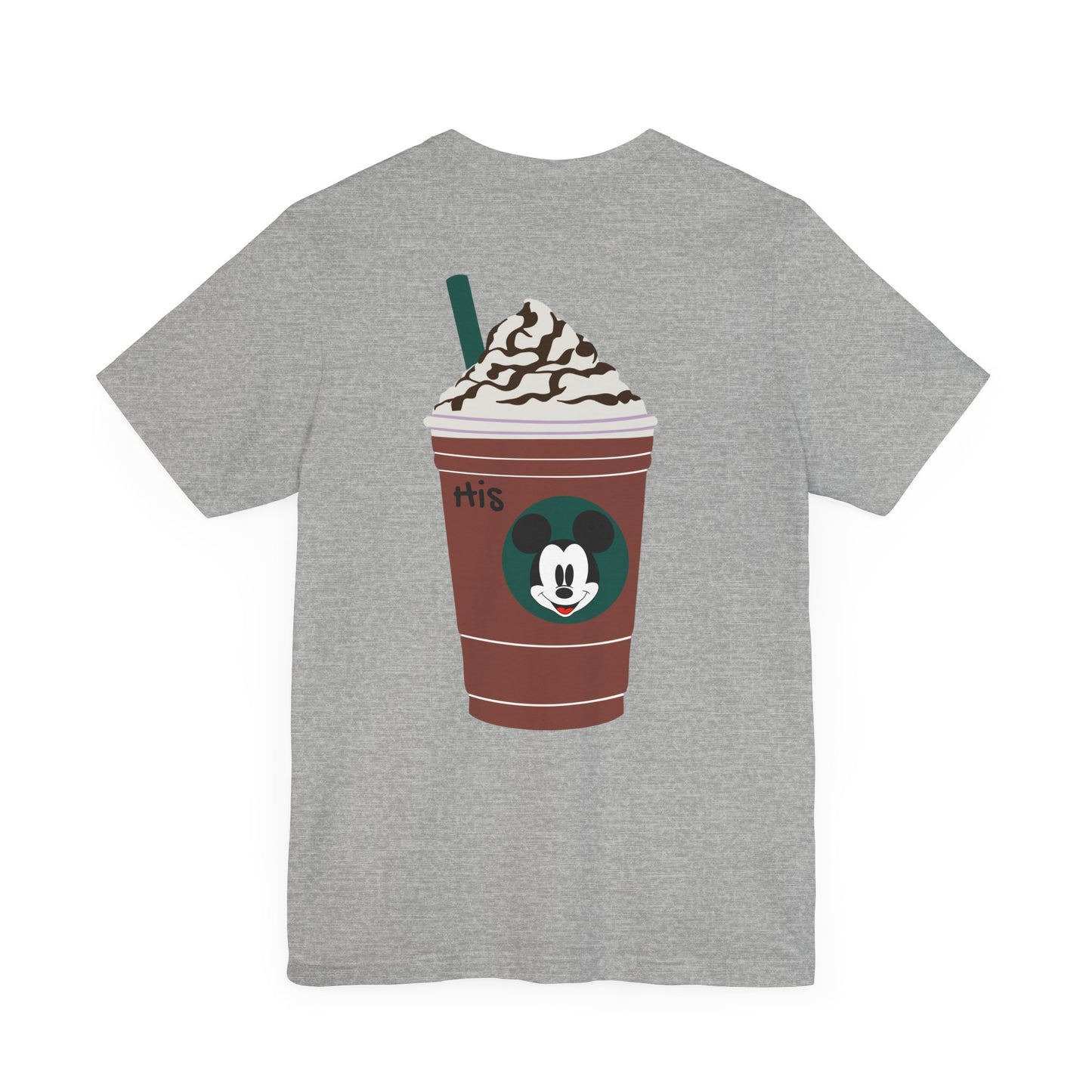 Couples Matching Tee: His Starbucks Mickey Mouse Edition
