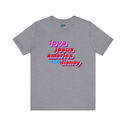 love Jesus America Disney Tee