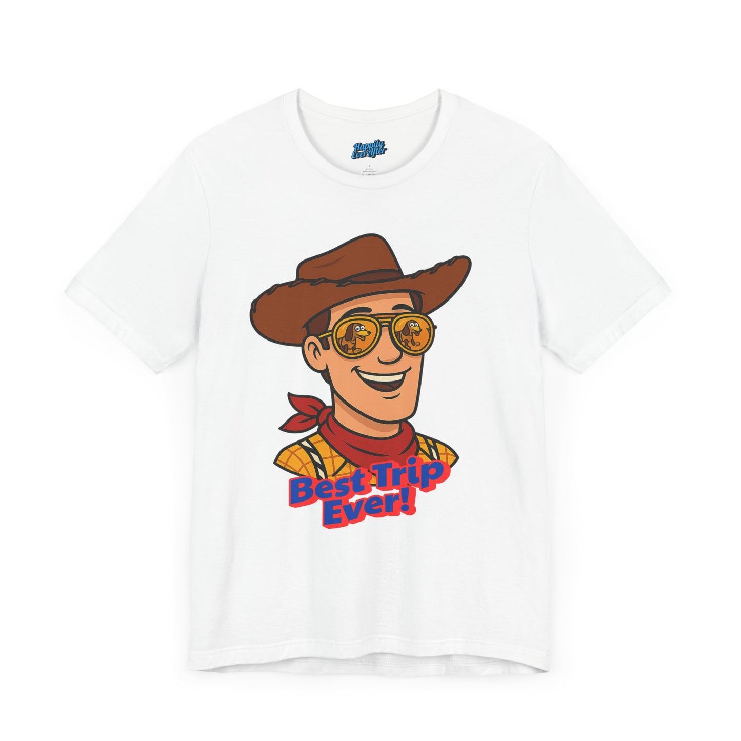 Bella + Canvas Disney T-Shirt Woody Sunglasses Best Trip Ever Collection Disney Tee