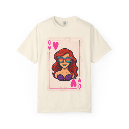 Ariel Queen of Hearts Vintage Playing Card Disney Tee