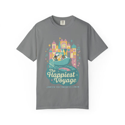 The Happiest Voyage T-shirt, Unisex Garment-Dyed Tee, Disney Inspired Apparel