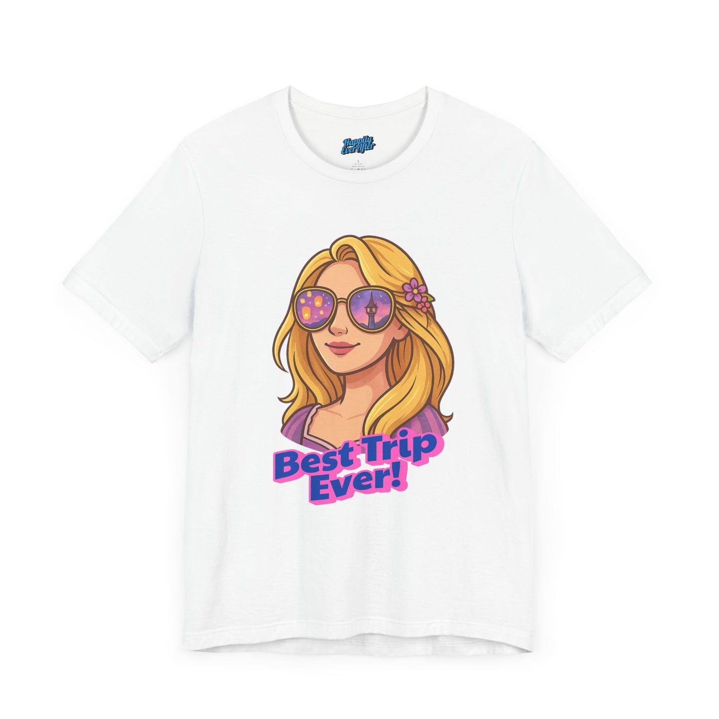 Bella + Canvas Disney T-Shirt Rapunzel Sunglasses Best Trip Ever Collection Disney Tee
