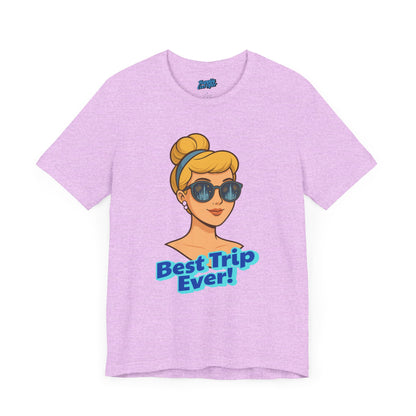 Bella + Canvas Disney T-Shirt Cinderella Sunglasses Best Trip Ever Collection Disney Tee